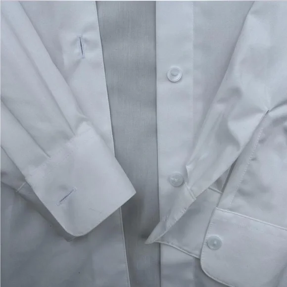 Foxcroft women’s size 8 White Casual Button Down long sleeve dress shirt - Picture 4 of 5